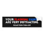 Flashing Lights Police Cops Highway Patrol Bumper Stickers