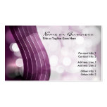 flashing lights with QR code Business Card Template