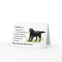 Flat-Coated Retriever Art Print Card