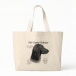 Flat-Coated Retriever History Design Canvas Bags