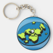 Flat Earth Society keyring Keychains
