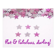 Flat & Fabulous Post Card