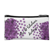 Flat & Fabulous zipper pouch Makeup Bag