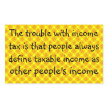 Flat income tax ... rectangular stickers