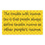 Flat income tax ... rectangular stickers
