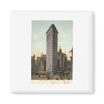 Flat Iron Building, New York City 1918 Vintage Refrigerator Magnet