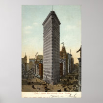 Flat Iron Building, New York City 1918 Vintage Posters