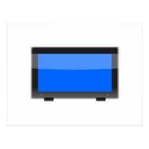 Flat Screen TV Post Card