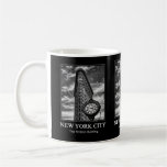 Flatiron Building and Clock in Black and White 1C Mug