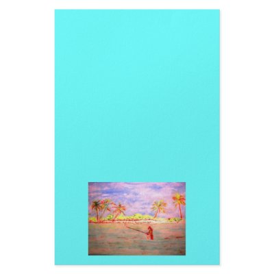 flats fly fishing girl stationery paper by folkrockartist
