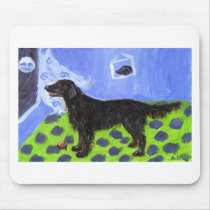 Flattie senses smiling moon mousepads
