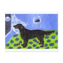 Flattie senses smiling moon post cards