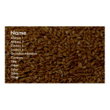 Flax seed business card templates
