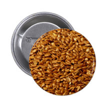 Flax seed pinback buttons