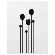 Flayer Karten design tulpe schwarz blume modern Personalisierte Flyer