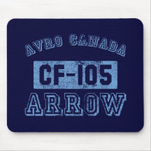 Flèche d'Avro Canada - BLEU Tapis De Souris