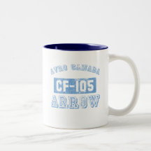 Flèche d'Avro Canada - BLEU Tasse