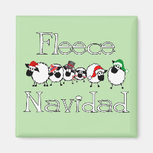 Fleece Navidad Fridge Magnet