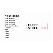 Fleet Street Business Card Template