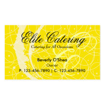 Flemish Business Card/ Yellow