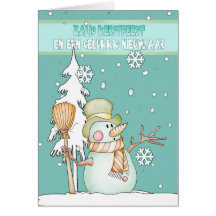 flemish christmas card - zalig kerstfeest en een g