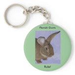Flemish Giant Rabbit Keychain
