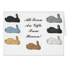 Flemish Giant Rabbit Notecard