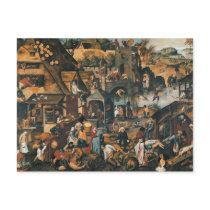 Flemish Proverbs Postcard