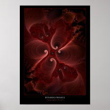 Fleur 2 de l'espace poster