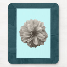 Fleur blanche tapis de souris