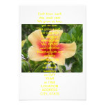 fleur cartons d'invitation