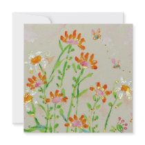 fleur change of address card invite