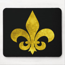 Fleur De Art Gold Rust Mousepads