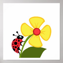 Fleur de coccinelle posters
