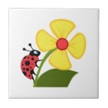 Fleur de coccinelle carreau