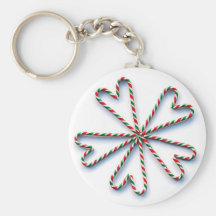 Fleur de coeur de sucre de canne de Noël Porte-clé