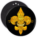 Fleur de Guardian Pinback Buttons