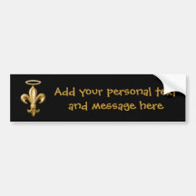 Fleur de Halo Bumper Stickers