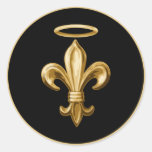 Fleur de Halo Round Stickers