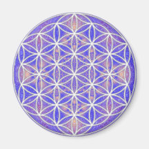 Fleur de la vie (couleur 3) magnets pour réfrigérateur