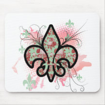 fleur de leis mousepad