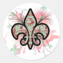 fleur de leis stickers