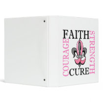 Fleur De Lis 3 Breast Cancer