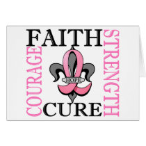Fleur De Lis 3 Breast Cancer
