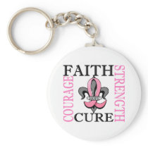 Fleur De Lis 3 Breast Cancer