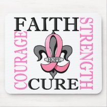 Fleur De Lis 3 Breast Cancer