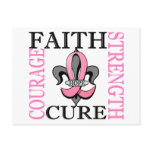 Fleur De Lis 3 Breast Cancer