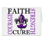 Fleur De Lis 3 Epilepsy Greeting Cards