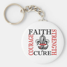 Fleur De Lis 3 Juvenile Diabetes Keychains
