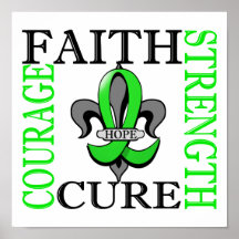 Fleur De Lis 3 Lyme Disease Poster